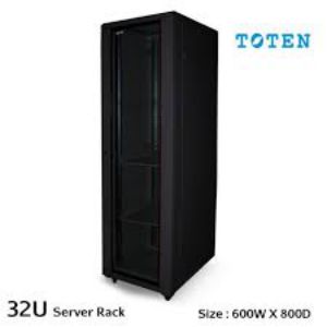 Toten 32U Glass Door Server Rack Cabinet