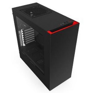 NZXT S340 Matt Black and Red 2016 Mid Tower Gaming Case