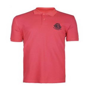 RED CASUAL SHORT SLEEVE POLO SHIRT