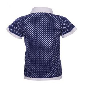 NAVY COTTON SHORT SLEEVE POLO