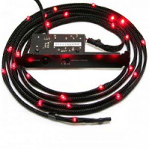NZXT Sleeved LED 100cm Red Cable