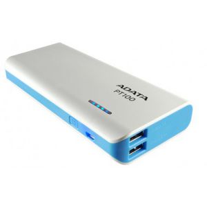 ADATA POWER BANK PT100 BLACK  GREEN | WHITE  BLUE