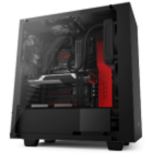 NZXT CASING S340 ELITE MATT BLACK AND RED | WHITE