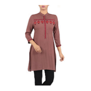 Embroidered Ethnic Frock CHOCOLET