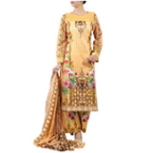 Bamboo Snake Print AMBER GLOW | Salwar kameez