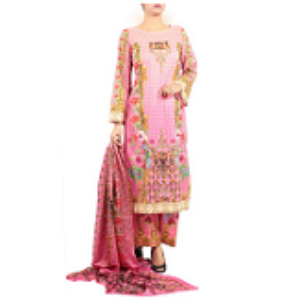 Bamboo Snake Print T PINK | Salwar kameez