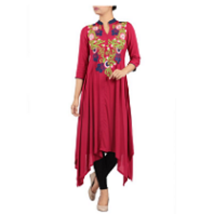 Embroidered Ethnic Top MAROON