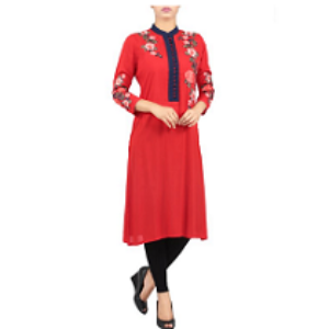 Womens Ethnic BIKING RED