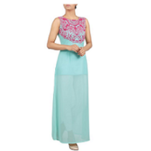 Women LONG DRESS TERQUISE