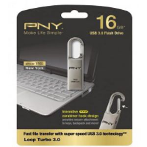 PNY 16GB USB 3.0 MOBILE DISK DRIVE TURBO LOOP (Metal Body) BD Price | PNY PEN DRIVE