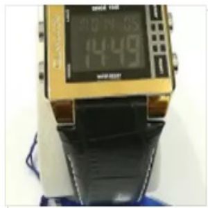 OMAX Leather Strap Watch