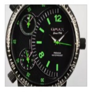 Omax Mens Leather Strap Watch