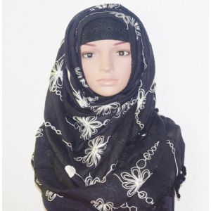 Black Cotton Hijab Price BD | Black Cotton Hijab