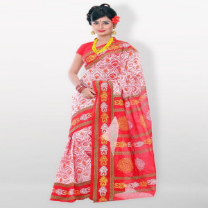 Hurrah Cotton Saree Price BD | Skin Print Saree