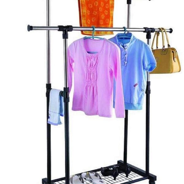 Double Pole Cloth Rack,(22115144.)