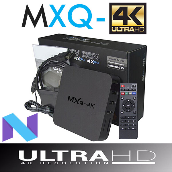 MXQ 4K RK3229 Android 7.1 Smart TV Box KODI 18.0 Fully Loaded H.265 4K 1080P HD free movies