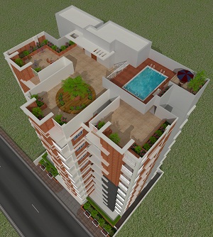 1665 sft ongoing flat Bashundhara E block