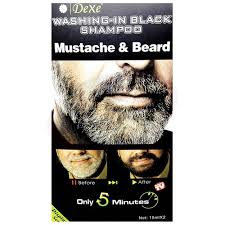 Dexe Washing In Black Mustache and Beard