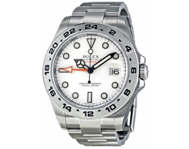 Rolex Explorer II White Automatic Stainless Steel Mens Watch