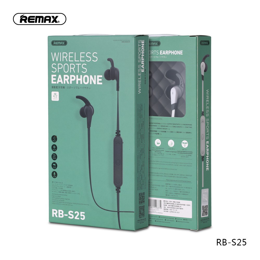 REMAX RB S25 SPORTS BLUETOOTH EARPHONE