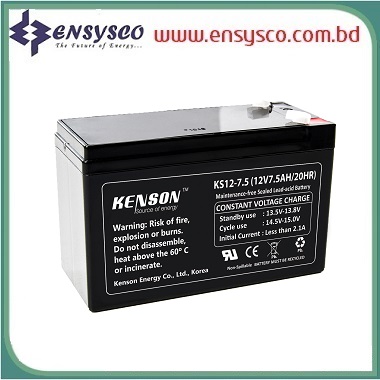 7.5 Ah Kenson Korea Brand SMF Battery