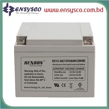 26 Ah Kenson Korea Brand SMF Battery