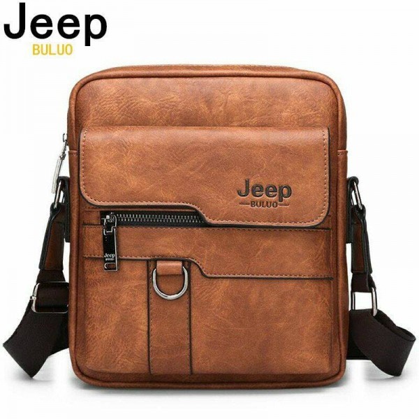 Jeep PU Leather Side Bag