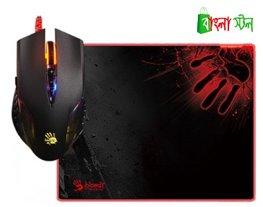 A4TECH Q5081S Neon XGlide Gaming Mouse and Mouse Pad