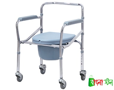 Kaiyang KY696 Chromed Steel Commode Wheelchair