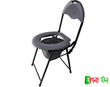 Commode Chair 14 x 14.5 inch Folding and Stainless Steel