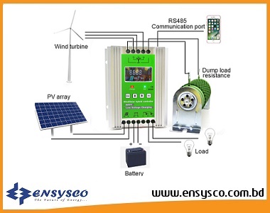 MPPT Solar Hybrid Charge Controller With Wifi Monitoring 50A