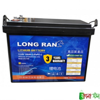 LONG RAN 12V 100Ah Lithium Iron Phosphate LiFePO4 Battery